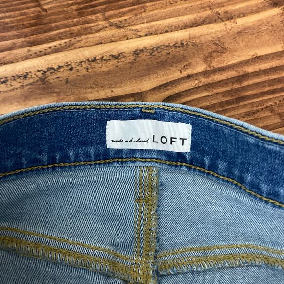 Loft Skinny High Rise Medium Wash Jeans Size 27 Size 4 - Picture 4 of 10